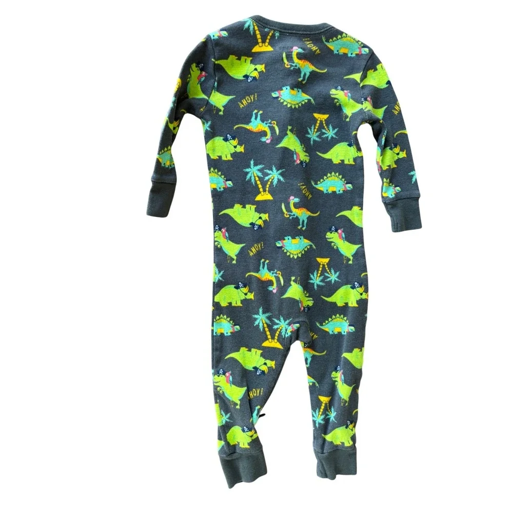 Baby Pajamas Lot of 4 | Dinosaur & Bear Prints | Carter's &‎ Little Blue House |